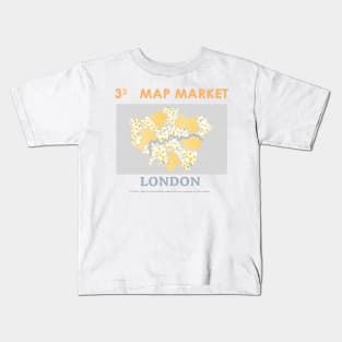 London Map - Full Size Kids T-Shirt